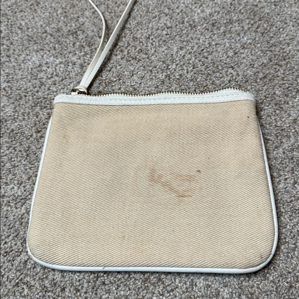 Chloé Parfums Beige Canvas Cosmetic Pouch Makeup Bag GWP